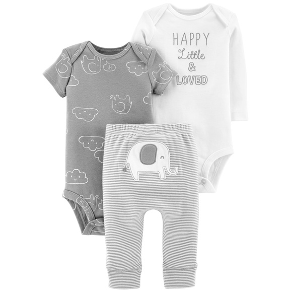 NWT BABY GIRL CARTERS 3pc RUFFLED CUPCAKE OUTFIT SIZE 6 MONTHS